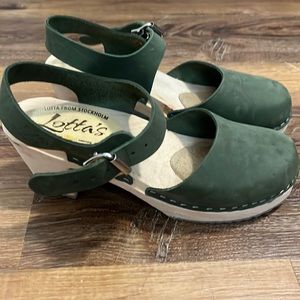 Lotta’s from Stockholm high wood clogs